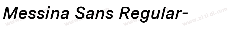 Messina Sans Regular字体转换